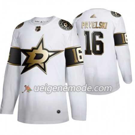 Herren Eishockey Dallas Stars Trikot Joe Pavelski 16 Adidas 2019-2020 Golden Edition Weiß Authentic